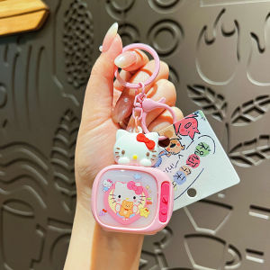 Creative Sanrio Little TV Luminous Keychain Cute Cartoon Kuromi Couple Bag Pendant Gift