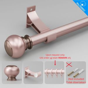 Ins.Fabric curtain rod langsir premium aluminium langsir rail holder accessories
