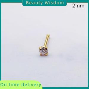Beauty Wisdom 1Pcs Titanium Steel Zircon Stud Earrings For Women Girls Party New Fine Jewelry Gift