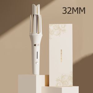 BY2 Automatic Hair Curler 28MM Curling Iron Portable Ceramic Curling Wand for Long-lasting Curls Anti-scald Anti-tangle Fast Heating for Travel