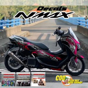 Decal Stiker Nmax New 2020 Old Turbo Motif Shark Red Full Body Stripingstore icdstore Nmax Old 2017