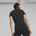 PUMA BASICS - เสื้อยืดผู้หญิง Essentials Logo สีดำ  - 58677401. 
