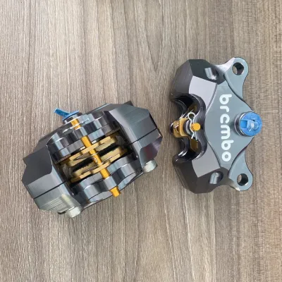 Heo Dầu Trước Brcmbe 2pis đối xứng ( Xám) Kèm Pát CNC gắn AB Vario Vision Click Mio Luvias Xìpo Nouvo Sonic đĩa ZIN