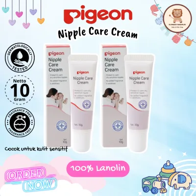 PIGEON Nipple Care Cream 10Gr / Krim Puting BPOM No Fragrance 100% Lanolin