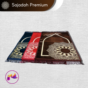 Sajadah Tebal Turki Premium Anti Slip Rumbai Jumbo