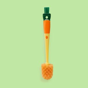 4 in 1 Cleaning Cup Brush Detachable Long Handle Multi-function Scrubber Wall Suction Glass