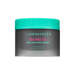 MẶT NẠ ĐẤT SÉT  BRINGGREEN GIẢM MỤN BRING GREEN TEA TREE CICA PORE CLAY PACK/ PORE CLAY PACK STRONG 120G