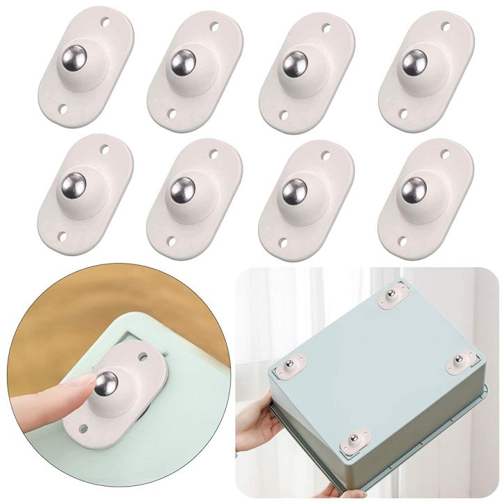 Beyonddraw 20pcs Stainless Steel Paste Universal Wheels - Mini 360° Swivel Casters For Furniture & Storage Boxes - View #9