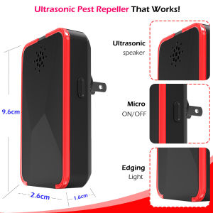 1pc Ultrasonic Insect Pest RepellentMosquito Cockroach Killer Multifunction Household