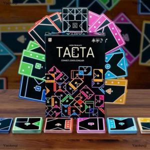 [COD] Yaokeqi 1 Set TACTA Board Game For 2-6 Players Fast Paced Card Game Funny Strategy Shape Matching Party Game Family Gathering Leisure Cards