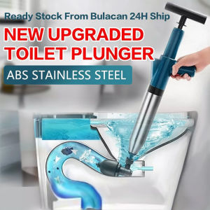 Drain Plunger Pump Heavy Duty High Pressure Hand Tool Clog Remover Bathroom Toilet Kitchen Sink Floor Drain