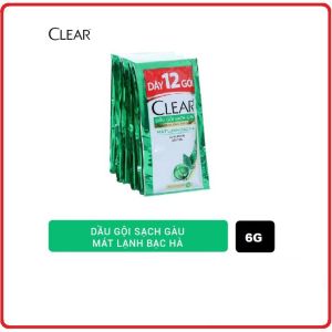 Dầu gội Clear bạc hà dây 10 gói x 6G