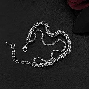 [COD]GELANG TITANIUM PREMIUM MODEL DOUBEL LAYER ROLO TULANG NAGA TERBARU