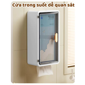 Tủ dán tường 3 ngăn có ngăn rút giấy tiện lợi tủ để đồ nhà tắm dán tường đựng đồ nhà bếp phan Phukienprocare