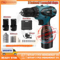 (Dikirim Dari Jakarta)Bor baterai cas komplit 12V Mesin bor cas murah 10mm Bor tangan baterai Bor Tanpa kabel Cordless drill Bisa Bolak Balik Termasuk koper dan mata/mesin bor cas 2 baterai/bor cas murah 2 baterai promo/bor cordless/bor charger 2 baterai. 