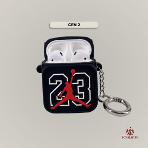 Casing Airpods Pro Gen 2  3D Case J0r-dan Chain Red Keren Premium Silikon Softcase Earphone Pelindung Anti Debu