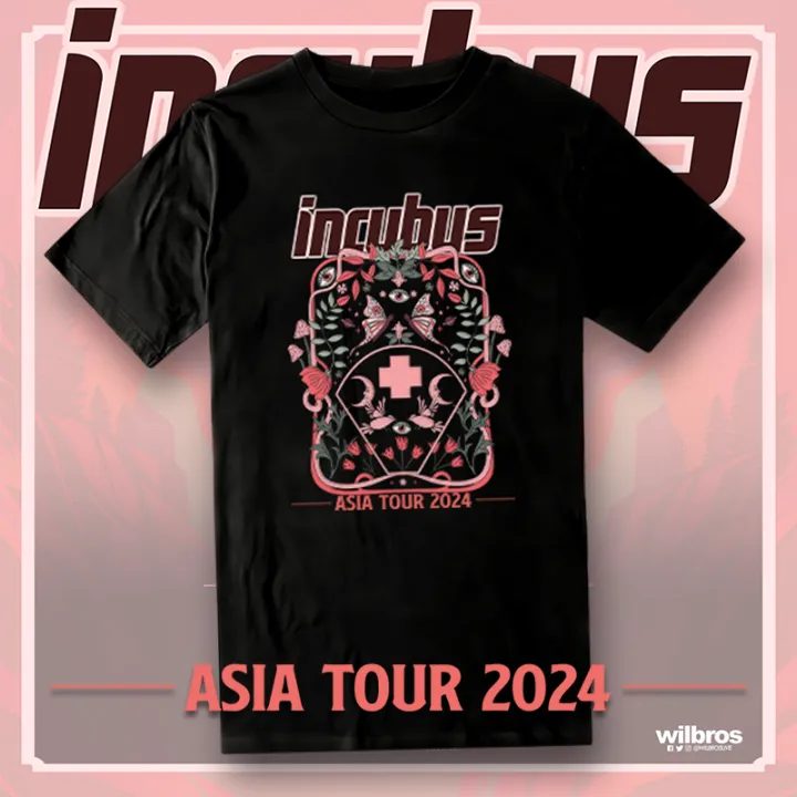 Incubus Concert Manila Asia Tour 2024 - Fan T-Shirt | Lazada PH