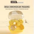 FOCAT Kandang Hamster 1 Set F22 Hamster Portable Desain Transparan / Travelling Box / Rumah Hamster Sugar Glider Ekstra Besar. 