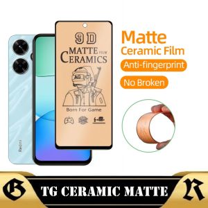 Anti Gores Layar Ponsel REDMI 13 / POCO M6 4G Full Cover Ceramic Matte Anti Pecah Cover Lentur
