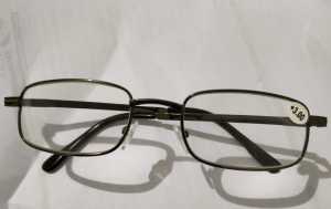 Kaca mata Baca Frame Besi ukuran +0.25- +4.00 (Bonus Kain Pembersih Kaca Mata) YD006