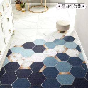 LZD  Chinese-Style Xi-Character Floor Mat Entry Door Mat Door Wire Ring Dirt Trap Doormat Household Hallway Entrance Non-Slip Car