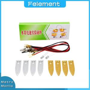 Homemade Fruit Battery Experiment Set Fruit Electrode Material Copper Sheet Zinc Sheet Diode