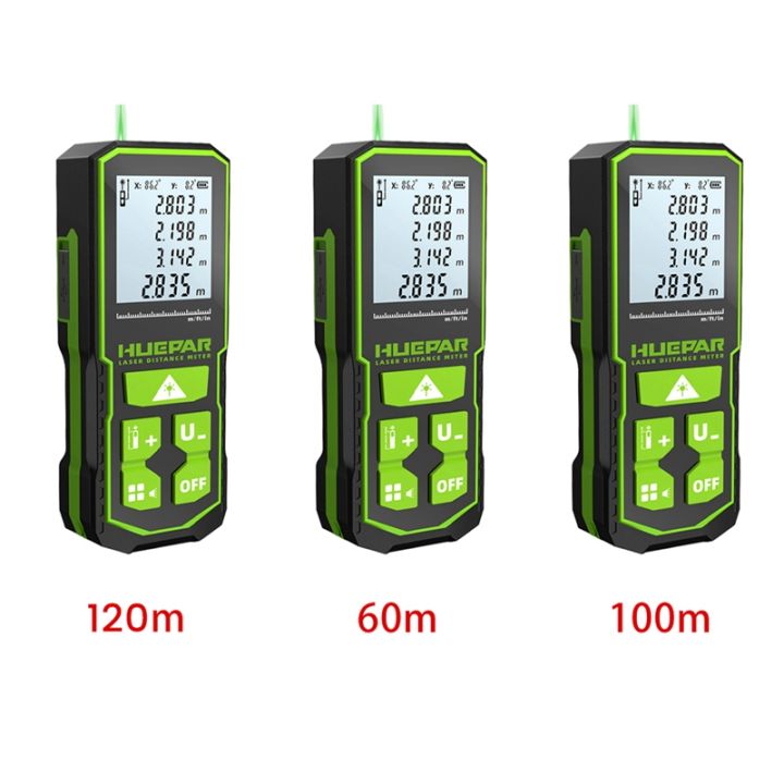 Digital Green Laser Distance Meter Laser Tape Measure Rangefinder with ...