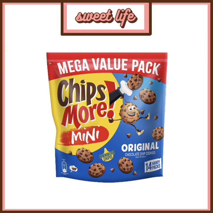 14'S X 28G CHIPS MORE MINI ORIGINAL BISKUT CIP COKLAT MEGA VALUE PACK(toon)