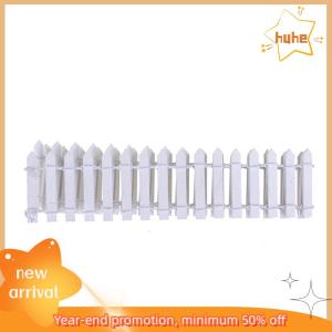 huhe รั้วไม้สวนนางฟ้าจิ๋วขนาด100x5ซม. บ้านตุ๊กตาอุปกรณ์ตกแต่งแบบทำมือ