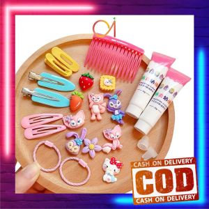 AI-C776 Menghias Jepitan Karet Aksesoris Rambut Anak dengan Cream Import / Jepit Rambut DIY Set With Clay Decorating Hair Pin Korean Style