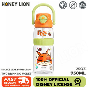 750ml Disney Kids Water Bottle 3 in 1 Drinking Leakproof Lightweight Cartoon School Bottle Portable Daily Use- HoneyLion