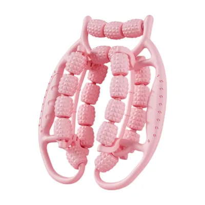 KINGTR 29/23 Wheels Annular Leg Clamp Massager Handheld 360-degree Rotation Cellulite Massager Pelvic Floor Muscle Trainer Multifunctional Manual Muscle Massager Roller Body Massager Relax