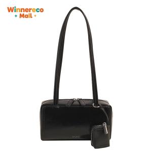 Womens Trendy Laptop Bag PU Leather Shoulder Bag for Daily Work and Travel in Black and Tan Colors