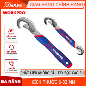 Mỏ lết đa năng (Cờ lê điều chỉnh được) bộ 2 cái size 6-32mm Workpro - WP202516