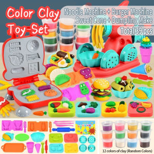 12 Colors Clay Dough Set Soft Non-Toxic Air Childrens for Kids DIY With Tools