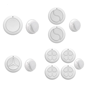 Multiple Device Remote Manager 433MHz Round Shape Adhesive Backing For Home Lighting Control Radio Technology