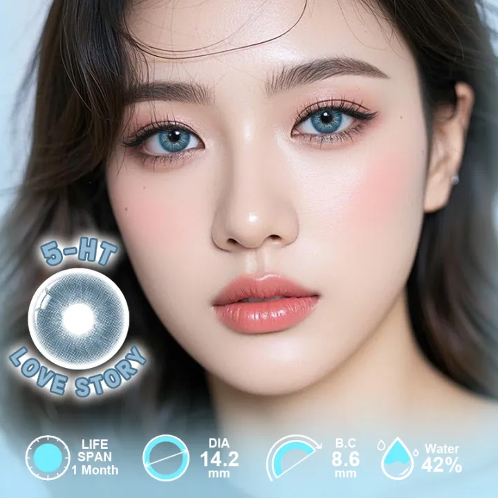 lens%20power%20%5B0.00-6.00%5D%20UYAAI%201%20Pair%20Colored%20Contact%2014.2mm%20LOVE%20STORY%20Oxytocin%20Brown%20Gray%20Blue%20Green%20Wearing%20Lens%20Natural%20Look%20Monthly%20Replacement%20-%20Image%204