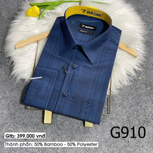Áo Sơ Mi Bamboo Pha - Dài Tay Dáng Regular- Vạt Ngang Vĩnh Tiến 399 Nhiều Màu