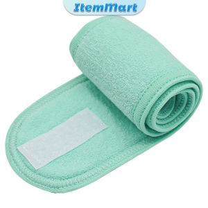 ItemMart Womens Adjustable Elastic Headband Velcro Facial Wash Headband Thick And Long Cloth