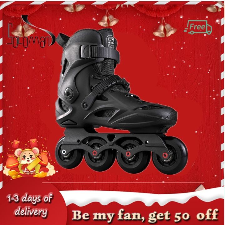 Roselle RS6 Cool Adult Inline Skates Skates (Black) Lazada PH