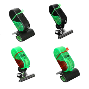 Fishing Bites Alarm Multi Angles Adjustable Electronic Fishing Alarms Indicator with Sound & Light for Most Fishing Rod