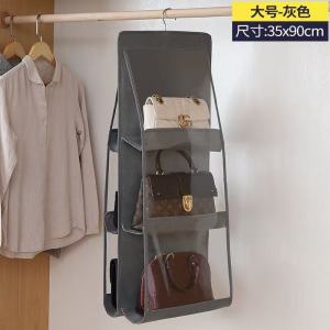 Bedroom Wardrobe Layered Bag Rack Behind the Door Hanging Bag Hanging Storage Shelves Organiser