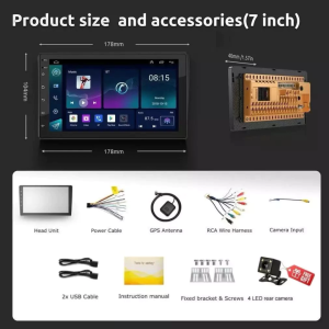 [8GB RAM+128GB ROM] 2026 Newest CarPlay/Android Auto Android Player 7"9"10 inch Octa Core Car Player