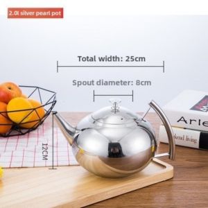 GURUNGMANI 1/1.5/2L Teapot Water Kettle with Filter Stainless Steel Tea Pot Polished Thickened Gas Induction Cooker Kettle Household