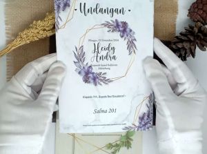 100 pcs Undangan Pernikahan Murah Cantik S201