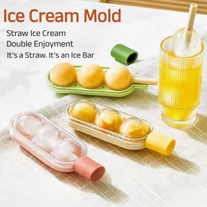 🍧Candied Haws Ice Cream Mold Food Grade Soft Silicone Ice Cube Homemade Popsicle Ice Cream Artifact Popsicle Mold糖葫芦冰格雪糕模具