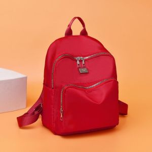 korean new fashion simple large capacity school bag nylon waterproof  backpack for women student