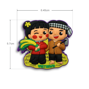 Tổng Hợp Nam châm Nhựa Dẻo Trang Trí Tủ Lạnh Fridge Magnet Saigonir Size S Hình Ảnh Con Người Việt Nam Quà lưu niệm Việt Nam Saigonir
