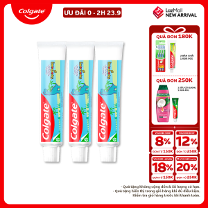 Bộ 3 kem đánh răng Colgate trẻ em khủng long hương dâu 40g