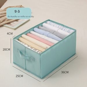 Hộp vải chia đựng quần jean áo sơ mi thun cộc tay mùa hè đa năng khay túi vải cao cấp sắp xếp gọn gàng tủ đồ - Aeneas Shop